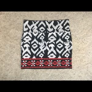 NEW LISTING! Form Fitting Tribal Mini Skirt